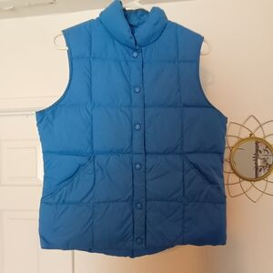 Lands' End Vibrant Blue Quilted Vest